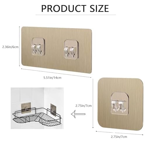 HASTHIP® Sticker Hooks for Walls - Strong Self Adhesive Magic Sticker Transparant Wall Hook Strong Bathroom and Kitchen Hanging Racks Stickers (x 7 cm,14 x 6 cm,6 Each) HASTHIP® Sticker Hooks for Walls - Strong Self Adhesive Magic Sticker Transparant Wall Hook Strong Bathroom and Kitchen Hanging Racks Stickers (x 7 cm,14 x 6 cm,6 Each)